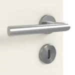 Detailbild der Oberfläche von Weiß ähnlich RAL 9010 LA Bullauge Basic Lack Innentür - Huga