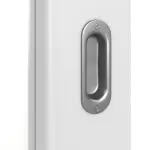 Detailbild der Oberfläche von Bütte Weiß LA 27 Basic Durat Schiebetür - Huga