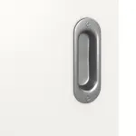 Detailbild der Oberfläche von Weiß RAL 9016 LA Bullauge Basic Durat Schiebetür - Huga