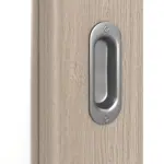 Detailbild der Oberfläche von Eiche grau LA 27 Basic Durat Schiebetür - Huga