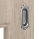 Detailbild der Oberfläche von Eiche grau LA 9 Basic Durat Schiebetür - Huga