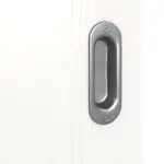 Detailbild der Oberfläche von Pino Weiß LA Bullauge Basic Durat Schiebetür - Huga