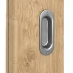 Detailbild der Oberfläche von Asteiche DIN-LA Basic Durat Schiebetür - Huga