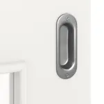 Detailbild der Oberfläche von Weiß ähnlich RAL 9016 LA 9 Basic Lack Schiebetür - Huga