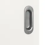 Detailbild der Oberfläche von Weiß ähnlich RAL 9016 LA Bullauge Basic Lack Schiebetür - Huga