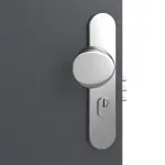 Detailansicht der Oberfläche von CLASSEN Brandschutztür-Set EI30 42db Venom Alu M1 Graphit RAL 7024 CPL inkl. Zarge