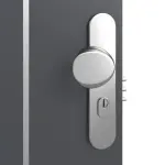 Detailansicht der Oberfläche von CLASSEN Brandschutztür-Set EI30 42db Venom Alu M3 Graphit RAL 7024 CPL inkl. Zarge