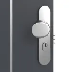 Detailansicht der Oberfläche von CLASSEN Brandschutztür-Set EI30 42db Venom Alu M3 Graphit RAL 7024 HPL inkl. Zarge