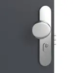 Detailansicht der Oberfläche von CLASSEN Brandschutztür-Set EI30 42db Venom Alu M5 Graphit RAL 7024 HPL inkl. Zarge