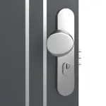 Detailansicht der Oberfläche von CLASSEN Brandschutztür-Set EI30 42db Venom Alu M6 Graphit RAL 7024 CPL inkl. Zarge