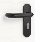 Detailansicht der Oberfläche von HÖRMANN Brandschutztür Gebürstetes Weiß quer Duradecor ProLine 