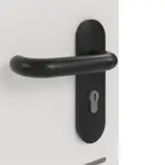 Detailansicht der Oberfläche von GARANT Brandschutztür T30 Corona 832 Silver Grey CePaL