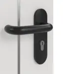 Detailansicht der Oberfläche von GARANT Brandschutztür T30 Corona 850 Silver Grey CePaL