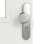 Detailansicht der Oberfläche von CLASSEN Brandschutztür-Set EI30 M2 Weiß RAL 9003 HPL inkl. Stahl-Blockzarge