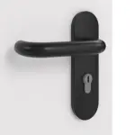 Detailansicht der Oberfläche von JELD-WEN Brandschutztür T-30 Grauweiß Optima DuriTop CPL