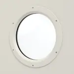 Detailansicht des Lichtausschnitts von Innentür-Set Stahl mit Feuerschutzfunktion T30-1 FSA-62 mit Rundverglasung inkl. Eckzarge - Teckentrup