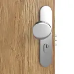 Detailansicht der Oberfläche von CLASSEN Brandschutztür-Set EI60 Venom Alu M1 Grandson Eiche Iridium inkl. Blockzarge