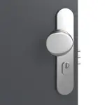 Detailansicht der Oberfläche von CLASSEN Brandschutztür-Set EI30 Venom Alu M1 Graphit RAL 7024 CPL inkl. Blockzarge