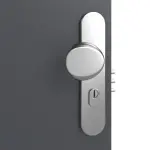 Detailansicht der Oberfläche von CLASSEN Brandschutztür-Set EI30 Venom Alu M4 Graphit RAL 7024 CPL inkl. Blockzarge