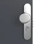 Detailansicht der Oberfläche von CLASSEN Brandschutztür-Set EI30 Venom Alu M5 Graphit RAL 7024 HPL inkl. Blockzarge