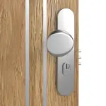 Detailansicht der Oberfläche von CLASSEN Brandschutztür-Set EI30 Venom Alu M6 Grandson Eiche Iridium inkl. Blockzarge