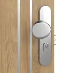 Detailansicht der Oberfläche von CLASSEN Brandschutztür-Set EI30 Venom Alu M6 Hickory Eiche CPL inkl. Blockzarge