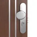 Detailansicht der Oberfläche von CLASSEN Brandschutztür-Set EI30 Venom Alu M6 Nussbaum CPL inkl. Blockzarge