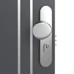 Detailansicht der Oberfläche von CLASSEN Brandschutztür-Set EI30 Venom Alu M6 Graphit RAL 7024 CPL inkl. Blockzarge