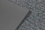Detailansicht von Ober- und Untermaterial von Fußmatte Work 740 grau - Entrada