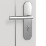 Detailansicht der Oberfläche von GARANT Wohnungseingangstür Corona 850 Silver Grey CePaL