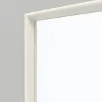 Detailansicht des Lichtausschnitts von GARANT Wohnungseingangstür D92-60 Dove Grey Resopal mit Lichtausschnitt LA-11