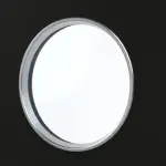 Detailansicht des Lichtausschnitts von GARANT Wohnungseingangstür 0901-60 Black Resopal mit Lichtausschnitt LA-12