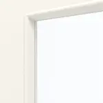 Detailansicht des Lichtausschnitts von GARANT Wohnungseingangstür 0105-60 Pearl White CePaL mit Lichtausschnitt LA-5 mittig