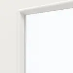 Detailansicht des Lichtausschnitts von GARANT Wohnungseingangstür Weißlack 9016 mit Lichtausschnitt LA-5 schlossseitig