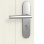 Detailansicht der Oberfläche von GARANT Wohnungseingangstür Riva RI10 Weißlack 