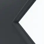 Detailansicht des Lichtausschnitts von Doppelflügeltür LA 6 Raute Basic Anthrazit RAL 7016 Lack inkl. Zarge - Huga