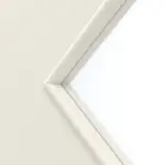 Detailansicht des Lichtausschnitts von Reinweiß RAL 9010 LA 6 Raute ProLine Lack Doppelflügeltür inkl. Zarge - Hörmann