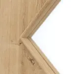 Detailansicht des Lichtausschnitts von Asteiche LA 6 Raute Basic Durat Doppelflügeltür inkl. Zarge - Huga