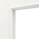 Detailansicht des Lichtausschnitts von Pino Weiß LA 8 Basic Durat Doppelflügeltür inkl. Zarge - Huga