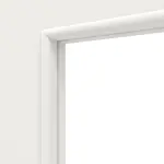 Detailansicht des Lichtausschnitts von Weiß RAL 9016 LA 8 Basic Durat Doppelflügeltür inkl. Zarge - Huga