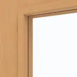 Detailansicht des Lichtausschnitts von Doppelflügeltür Basic 4.17 Dekor Buche inkl. Zarge - Interio