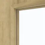 Detailansicht des Lichtausschnitts von Doppelflügeltür Basic 4.17 Dekor Riviera Eiche inkl. Zarge - Interio