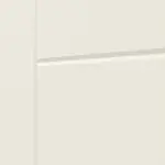 Detailansicht der Fräsung von Klassik Weiß RAL 9010 Westalack Bretagne 3004 Doppelflügeltür - Westag