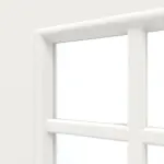 Detailansicht des Lichtausschnitts von Carolina 1 LA Lugano ClassicLine Weißlack Doppelflügeltür inkl. Zarge - Hörmann