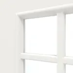 Detailansicht des Lichtausschnitts von Carolina 2 LA 2 Lugano ClassicLine Weißlack Doppelflügeltür inkl. Zarge - Hörmann