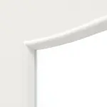 Detailansicht des Lichtausschnitts von Carolina 4 LA ClassicLine Weißlack Doppelflügeltür inkl. Zarge - Hörmann