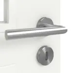 Detailansicht der Oberfläche von CLASSEN Doppelflügeltür Century M2 Weiß Primo mit Lichtausschnitt inkl. Zarge