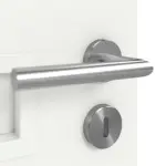 Detailansicht der Oberfläche von CLASSEN Doppelflügeltür Century M4 Weiß Primo mit Lichtausschnitt inkl. Zarge