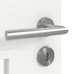 Detailansicht der Oberfläche von CLASSEN Doppelflügeltür Century M7 Weiß Primo mit Lichtausschnitt inkl. Zarge