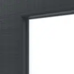 Detailansicht des Lichtauschnitts von Doppelflügeltür LA 24 Cotton like Anthrazit Basic inkl. Zarge - Huga